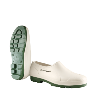 Dunlop gúmmískór Wellie hvítir 40-45